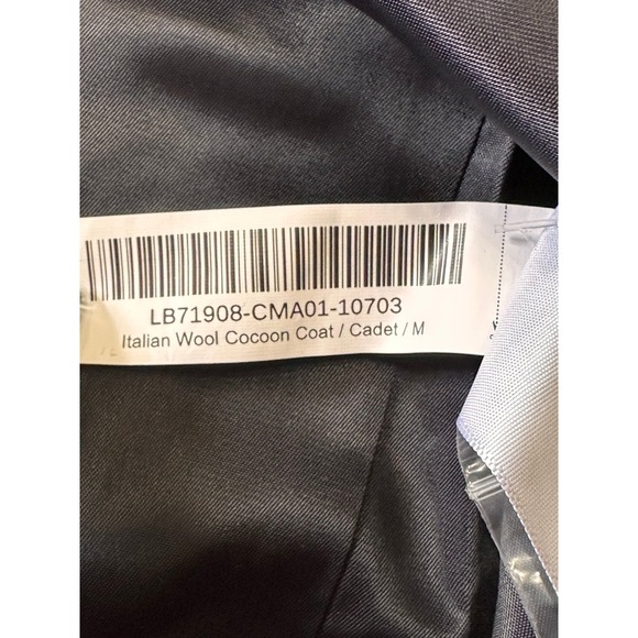 Quince NWT SZ MED Women's‎ Navy Blue Wool Blend Coat with Shawl Collar Size M - Picture 10 of 14